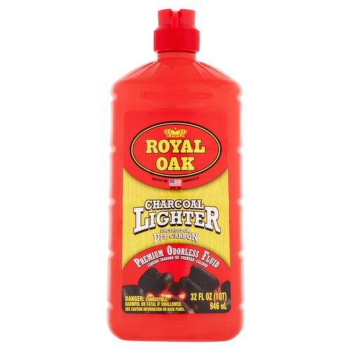 Royal Oak Premium Odorless Charcoal Lighter Fluid, 32 fl oz