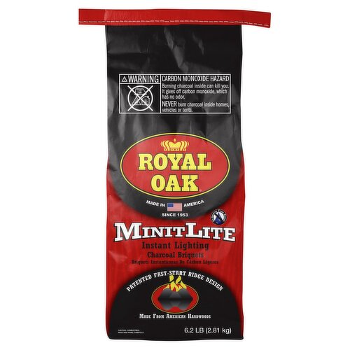 Royal Oak Minit Lite Instant Lighting Charcoal Briquets, 6.2 lb