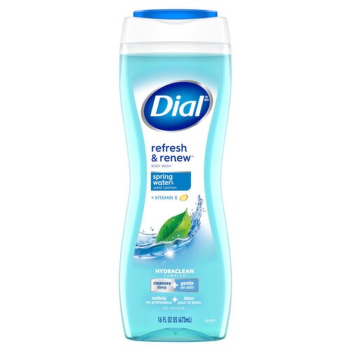 Dial Refresh & Renew Spring Water Scent Body Wash, 16 fl oz