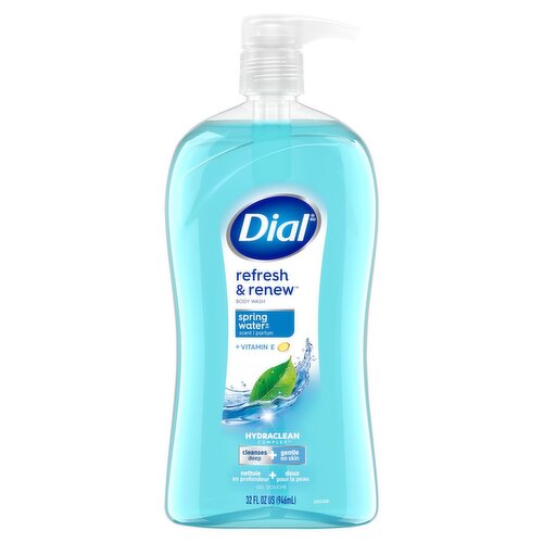 Dial Refresh & Renew Spring Water Scent Body Wash, 32 fl oz