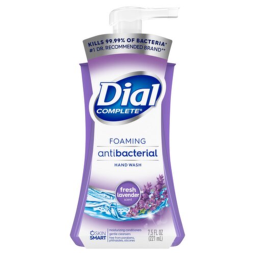 Dial Complete Fresh Lavender Scent Antibacterial Foaming Hand Wash, 7.5 fl oz