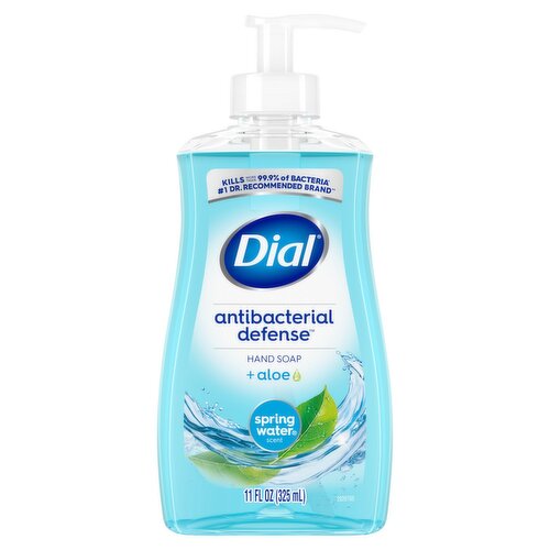 Dial Antibacterial Defense Spring Water Scent + Aloe Hand Soap, 11 fl oz