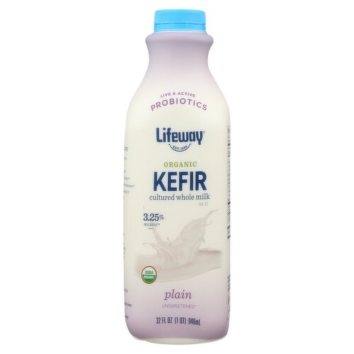 Lifeway Organic Plain Kefir, 32 fl oz