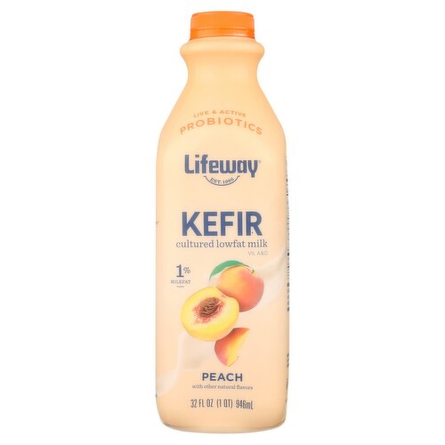 Lifeway Peach Kefir, 32 fl oz