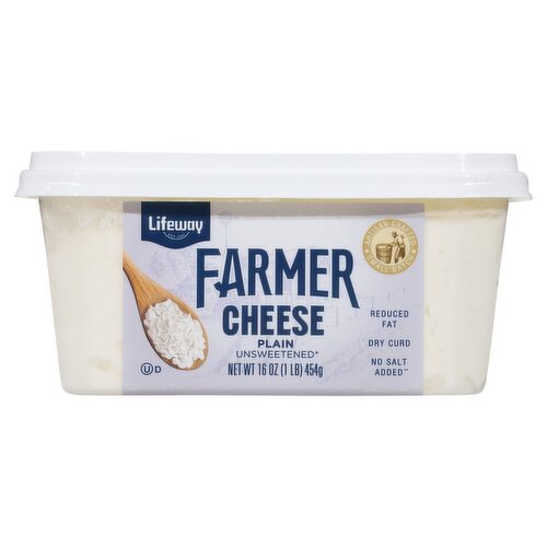 Lifeway Plain Unsweetened Farmer Cheese, 16 oz