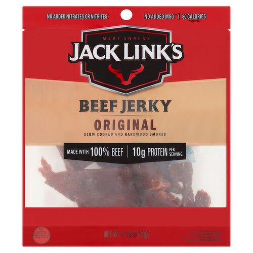 Jack Link's Original Beef Jerky Meat Snacks, 2.85 oz