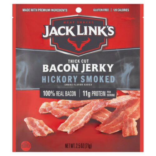 Jack Link's Hickory Smoked Thick Cut Bacon Jerky, 2.5 oz