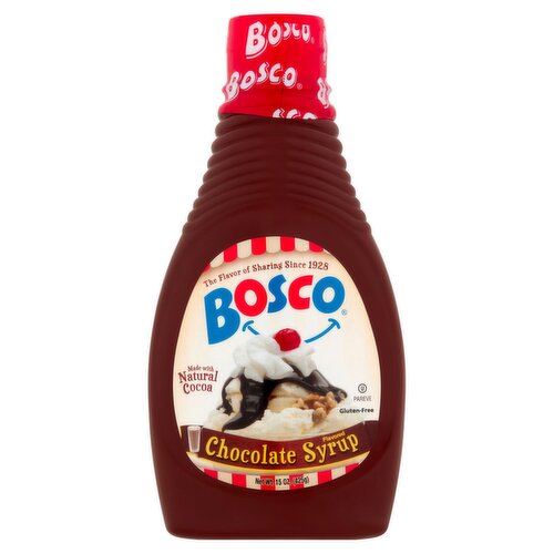 Bosco Chocolate Flavored Syrup, 15 oz