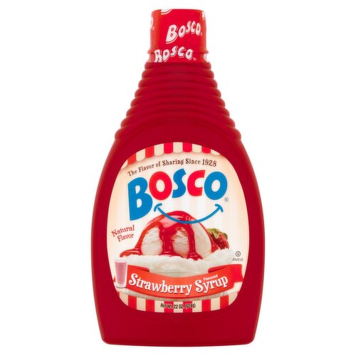 Bosco Strawberry Flavored Syrup, 22 oz