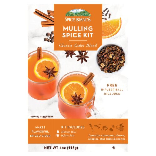Spice Islands Classic Cider Blend Mulling Spice Kit, 4 oz