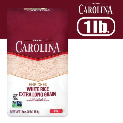 Carolina Enriched Extra Long Grain White Rice, 16 oz