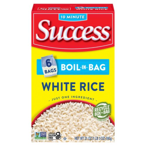 Success Boil-in-Bag White Rice, 6 count, 21 oz