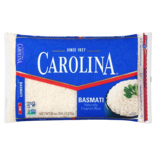 Carolina Basmati Naturally Fragrant Rice, 80 oz