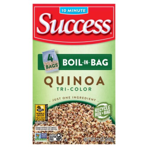 Success Boil-in-Bag Tri-Color Quinoa, 4 count, 12 oz