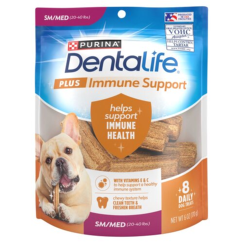 Purina Dentalife Plus Immune Support Dog Treats Sm Med 20 40 lbs 6 oz Fairway