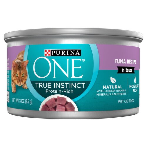 Purina ONE True Instinct Tuna Recipe in Sauce Wet Cat Food, 3 oz