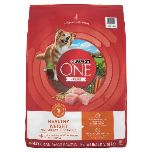 Purina ONE +Plus Healthy Weight High-Protein Formula Adult Dog Food, 16.5 lb