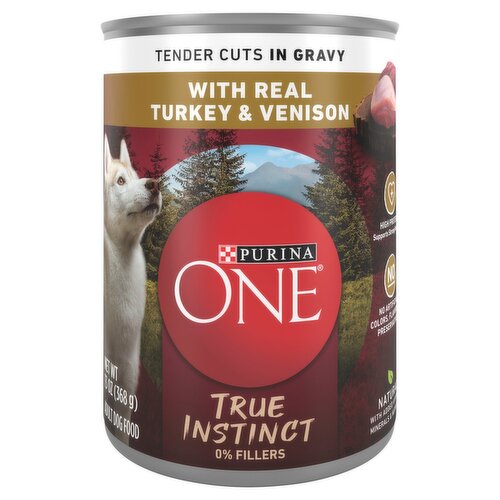 Purina ONE True Instinct with Real Turkey & Venison Adult Dog Food, 13 oz