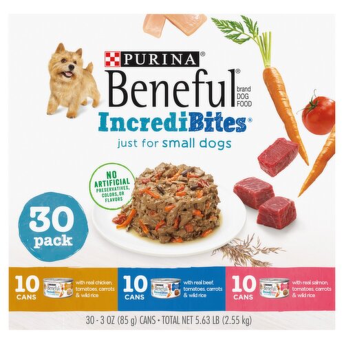 Purina Beneful IncrediBites Dog Food Variety Pack, 3 oz, 30 count