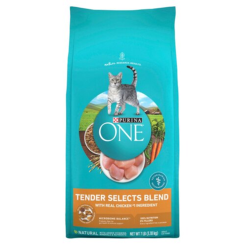 Purina ONE Tender Selects Blend Adult Cat Food, 7 lb