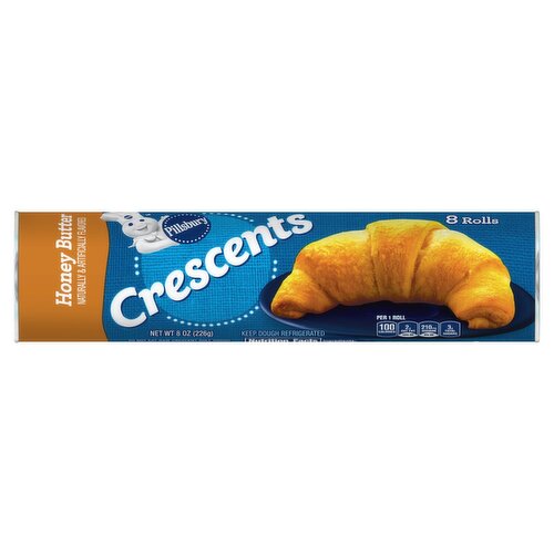 Pillsbury Honey Butter Crescents Rolls, 8 count, 8 oz