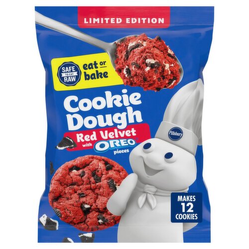 Pillsbury Red Velvet with Oreo Pieces Cookie Dough Limited Edition, 14 oz