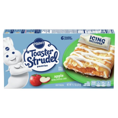 Pillsbury Toaster Strudel Apple Pastries, 6 count, 11.7 oz