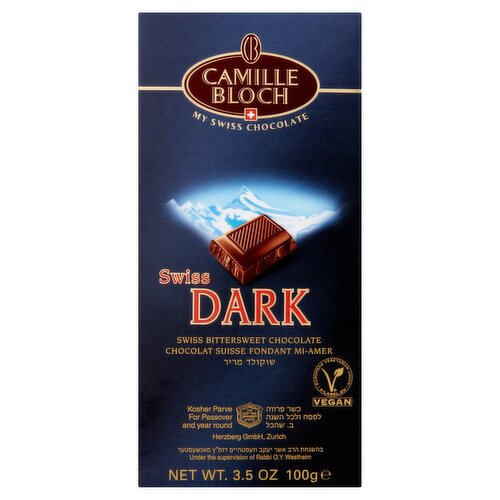 Camille Bloch Swiss Bittersweet Dark Chocolate, 3.5 oz