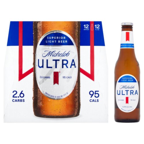 Michelob Ultra Superior Light Beer, 12 fl oz, 12 count