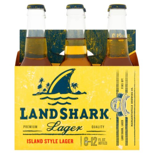 Landshark Island Style Lager Beer, 6 count, 12 fl oz