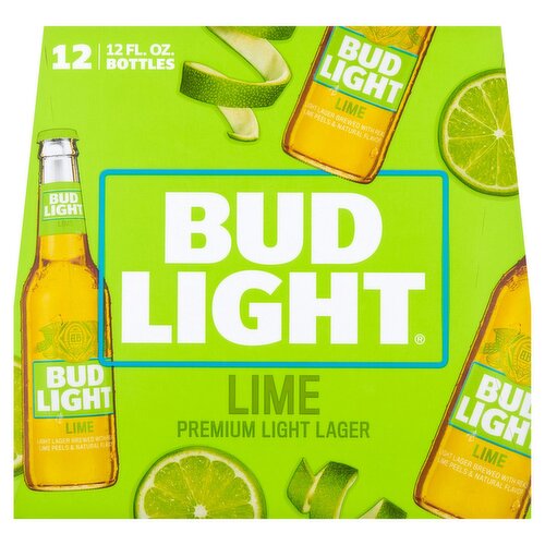 Bud Light Lime Premium Light Lager Beer, 12 count, 12 fl oz