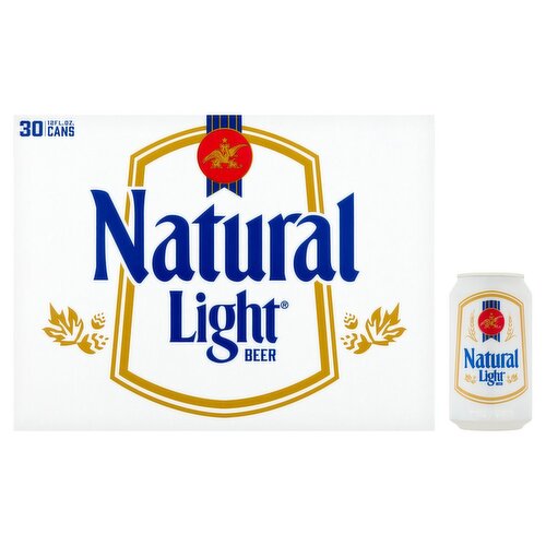 Natural Light Beer, 12 fl oz, 30 count