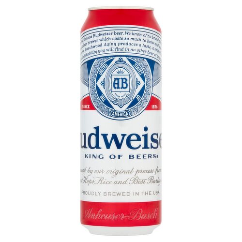 Budweiser Lager Beer, 25 fl oz