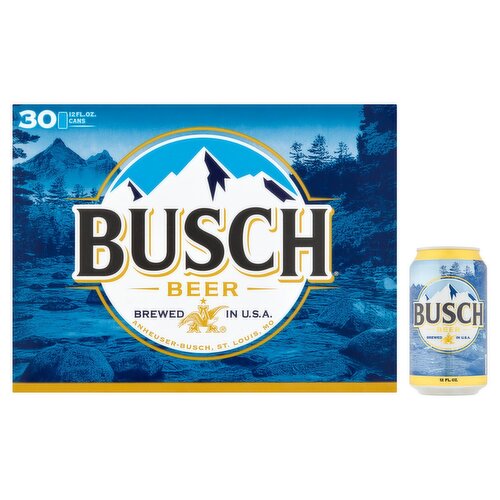 Busch Beer, 30 count, 12 fl oz