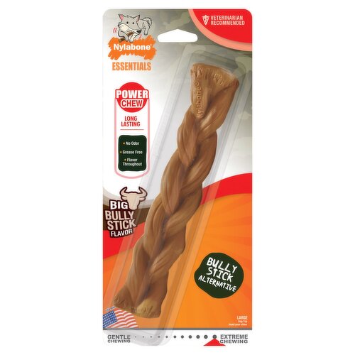 Nylabone Essentials Power Chew Big Bully Stick Flavor Dog Toy, Large