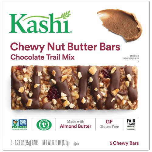 Kashi Chocolate Trail Mix Chewy Nut Butter Bars, 6.15 oz