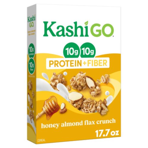 Kashi Go Honey Almond Flax Crunch Cereal, 17.7 oz