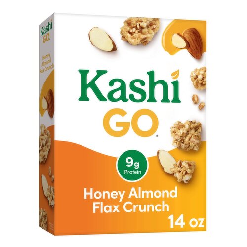 Kashi Go Honey Almond Flax Crunch Cereal, 14 oz