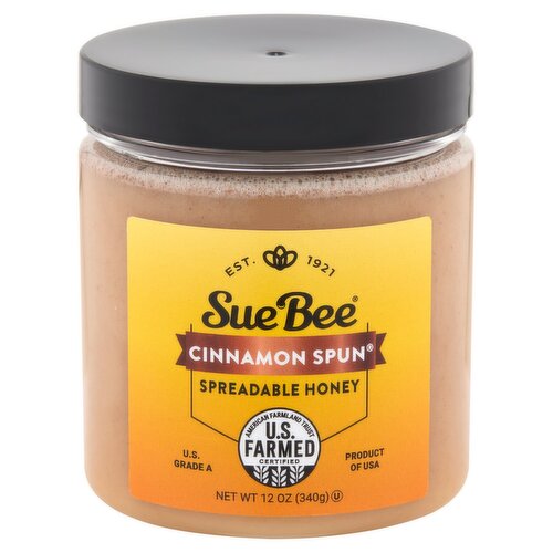 Sue Bee Cinnamon Spun Spreadable Honey, 12 oz