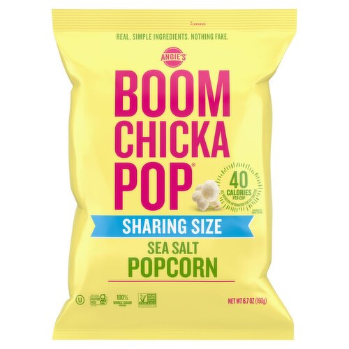 Angie's Boom Chicka Pop Sea Salt Popcorn Sharing Size, 6.7 oz