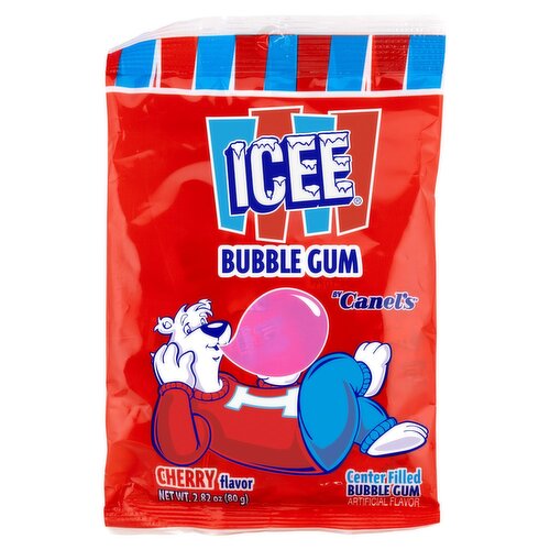 Canel's Icee Cherry Flavor Center Filled Bubble Gum, 2.82 oz