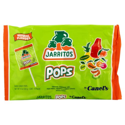 Canel's Jarritos Hard Candy Pops, 19 count, 8 oz