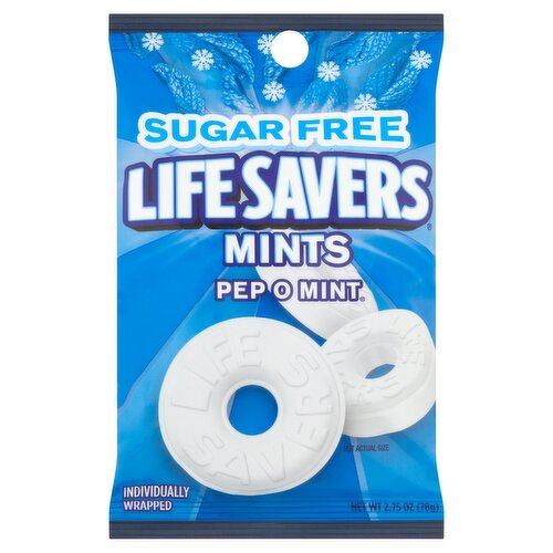 Life Savers Sugar Free Pep O Mint Mints, 2.75 oz