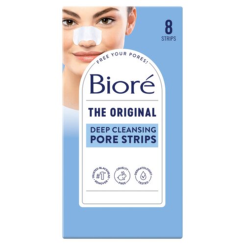 Bioré The Original Deep Cleansing Nose Pore Strips, 8 count