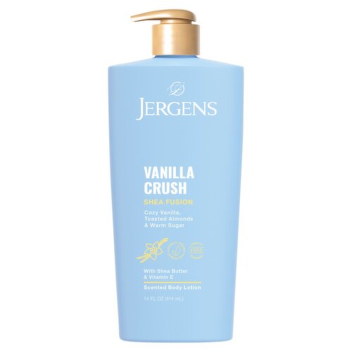 Jergens Vanilla Crush Shea Fusion Scented Body Lotion, 14 fl oz