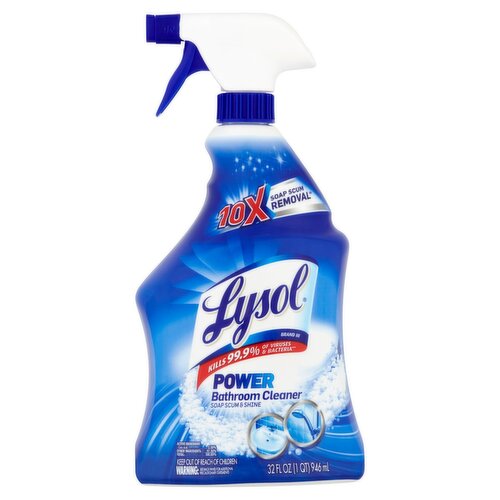 Lysol Power Soap Scum & Shine Bathroom Cleaner, 32 fl oz