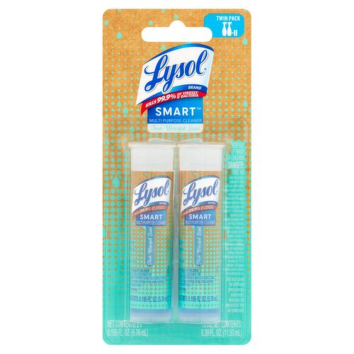 Lysol Smart Fresh Waterfall Scent Multi Purpose Cleaner Twin Pack, 0.195 fl oz, 2 count