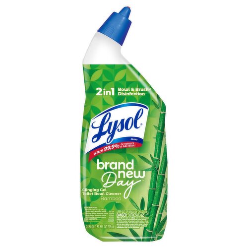 Lysol Brand New Day Bamboo Scent Clinging Gel Toilet Bowl Cleaner, 24 fl oz
