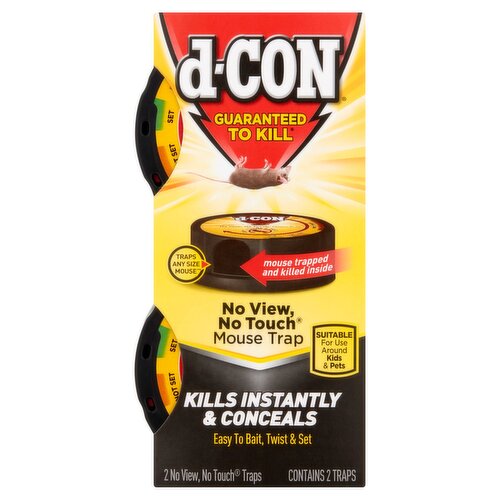 d-CON No View, No Touch Mouse Trap, 2 count