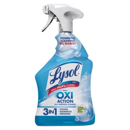 Lysol Citrus Sparkle Zest Scent with Oxi Action All Purpose Cleaner, 32 fl oz